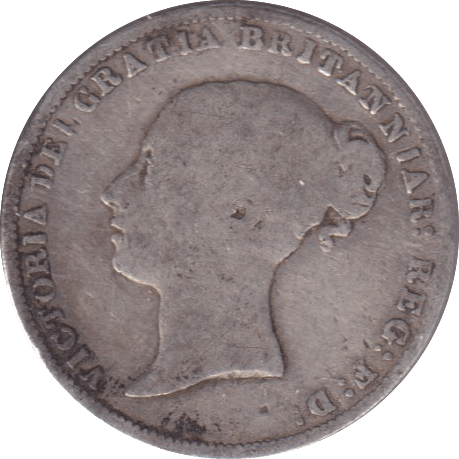 1863 SIXPENCE ( FAIR ) - Sixpence - Cambridgeshire Coins