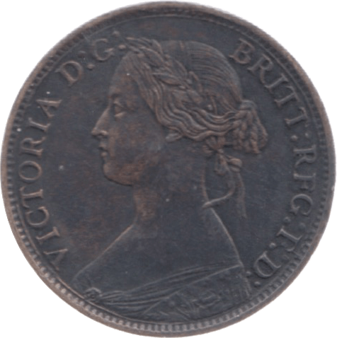 1864 FARTHING ( EF ) 23 - Farthing - Cambridgeshire Coins