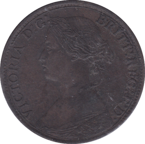 1864 FARTHING ( EF ) - Farthing - Cambridgeshire Coins