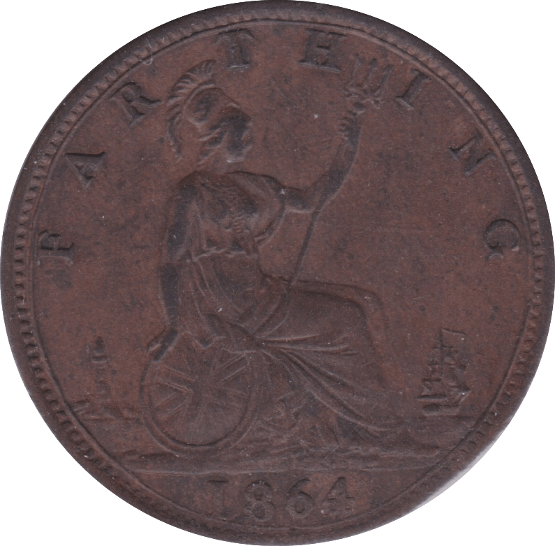 1864 FARTHING ( GF ) - Farthing - Cambridgeshire Coins