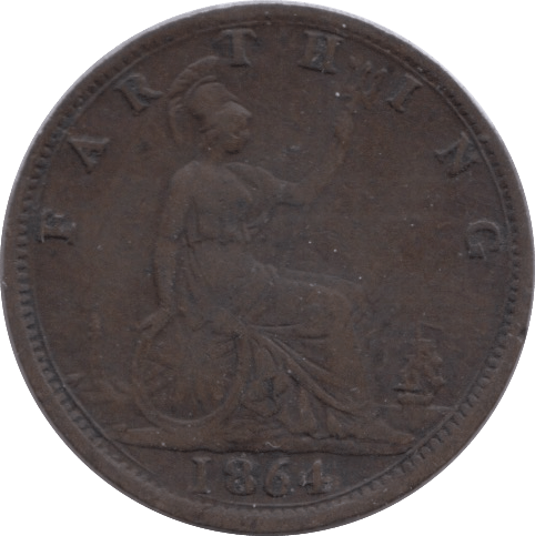 1864 FARTHING ( VF ) - Farthing - Cambridgeshire Coins