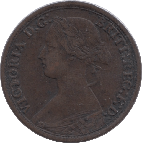 1864 FARTHING ( VF ) - Farthing - Cambridgeshire Coins