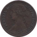 1864 FARTHING ( VF ) - Farthing - Cambridgeshire Coins