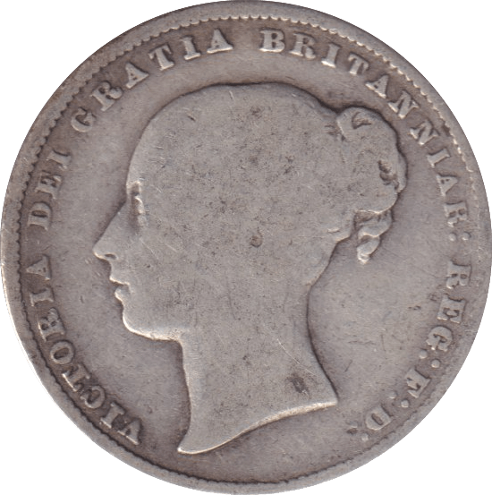 1864 SHILLING ( NF ) - Shilling - Cambridgeshire Coins