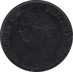 1865 FARTHING ( AUNC ) - Farthing - Cambridgeshire Coins