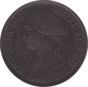 1865 FARTHING ( EF ) B - Farthing - Cambridgeshire Coins