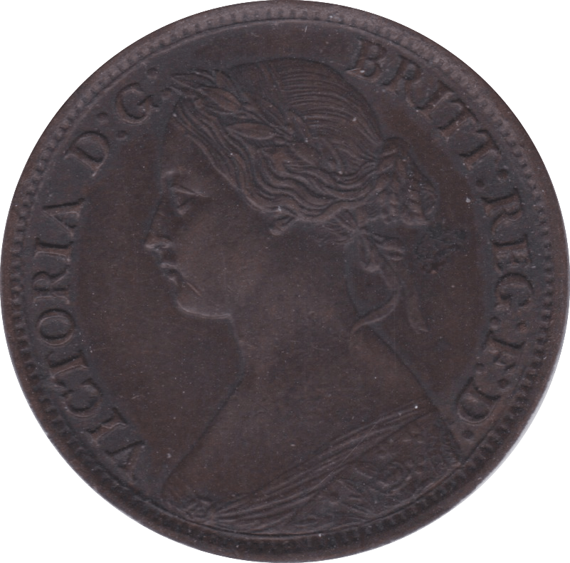 1865 FARTHING ( EF ) B - Farthing - Cambridgeshire Coins