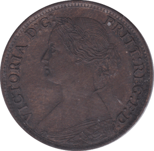 1865 FARTHING ( EF ) C - Farthing - Cambridgeshire Coins