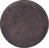 1865 FARTHING ( EF ) C - Farthing - Cambridgeshire Coins