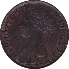 1865 FARTHING ( EF ) - Farthing - Cambridgeshire Coins