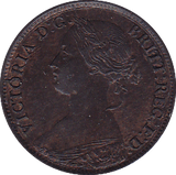 1865 FARTHING ( EF ) - Farthing - Cambridgeshire Coins