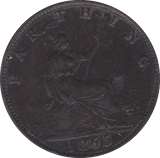 1865 FARTHING ( GVF ) - Farthing - Cambridgeshire Coins