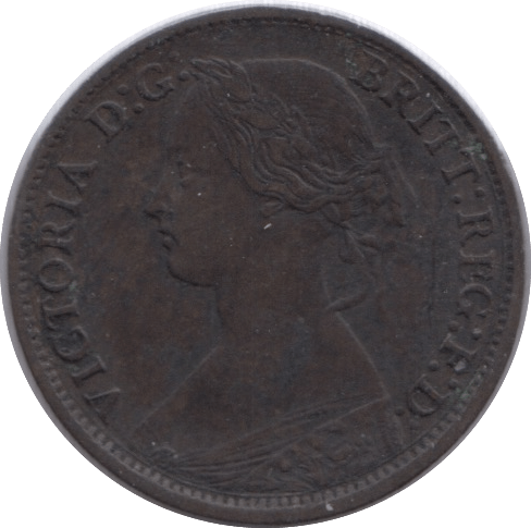 1865 FARTHING ( GVF ) - Farthing - Cambridgeshire Coins