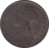 1865 FARTHING ( UNC ) B - Farthing - Cambridgeshire Coins