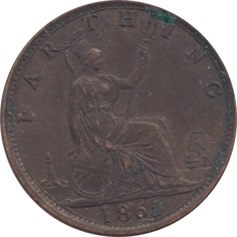 1865 FARTHING ( UNC ) - Farthing - Cambridgeshire Coins