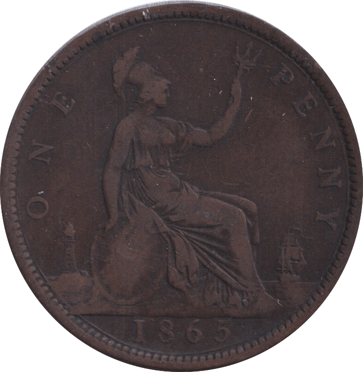 1865 PENNY ( FINE ) - PENNY - Cambridgeshire Coins