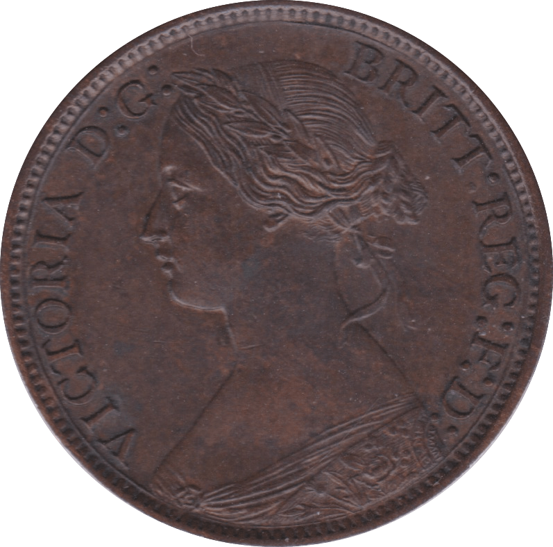 1866 FARTHING ( AUNC ) - Farthing - Cambridgeshire Coins