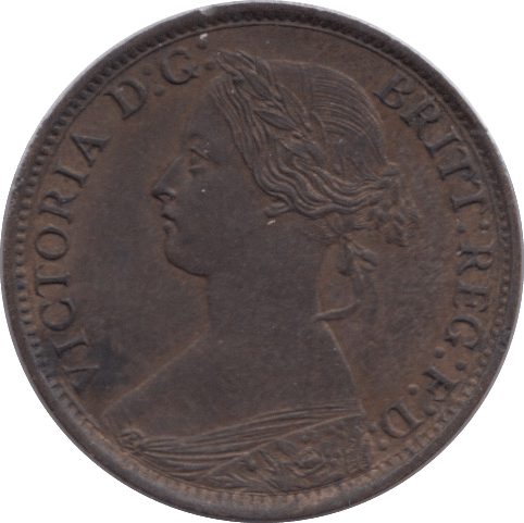 1866 FARTHING ( AUNC ) - Farthing - Cambridgeshire Coins