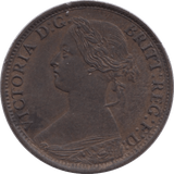 1866 FARTHING ( AUNC ) - Farthing - Cambridgeshire Coins