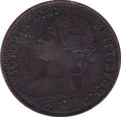 1866 FARTHING ( EF ) - Farthing - Cambridgeshire Coins