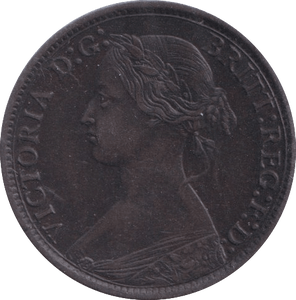 1866 FARTHING ( EF ) - Farthing - Cambridgeshire Coins