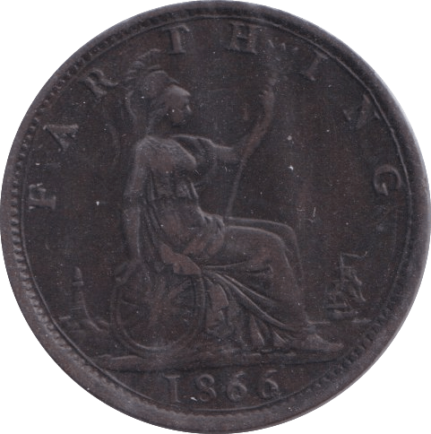 1866 FARTHING ( EF ) - Farthing - Cambridgeshire Coins