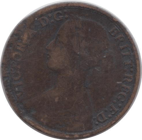 1866 FARTHING ( FINE ) 14 - Farthing - Cambridgeshire Coins