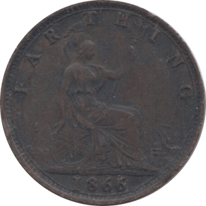 1866 FARTHING ( VF ) - Farthing - Cambridgeshire Coins