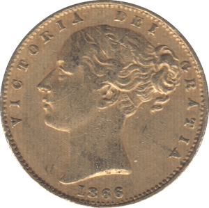 1866 GOLD SOVEREIGN ( VF ) DIE 43 - Sovereign - Cambridgeshire Coins