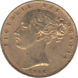 1866 GOLD SOVEREIGN ( VF ) DIE 43 - Sovereign - Cambridgeshire Coins