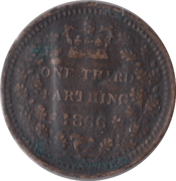 1866 ONE THIRD FARTHING ( GF ) - One Third Farthing - Cambridgeshire Coins