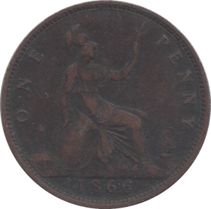 1866 PENNY ( GF ) 1 - Penny - Cambridgeshire Coins