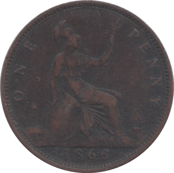 1866 PENNY ( GF ) 1 - Penny - Cambridgeshire Coins