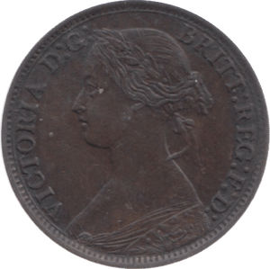 1867 FARTHING ( AUNC ) 23 - Farthing - Cambridgeshire Coins