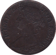 1867 FARTHING ( EF ) - Farthing - Cambridgeshire Coins