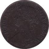 1867 FARTHING ( EF ) - Farthing - Cambridgeshire Coins