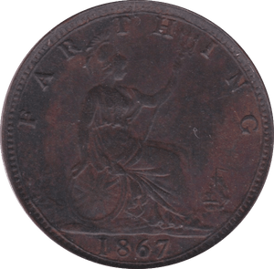 1867 FARTHING ( GEF ) - Farthing - Cambridgeshire Coins