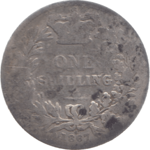 1867 SHILLING ( FAIR ) 1 DIE 4 - Shilling - Cambridgeshire Coins