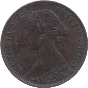 1868 FARTHING ( AUNC ) 23 - Farthing - Cambridgeshire Coins