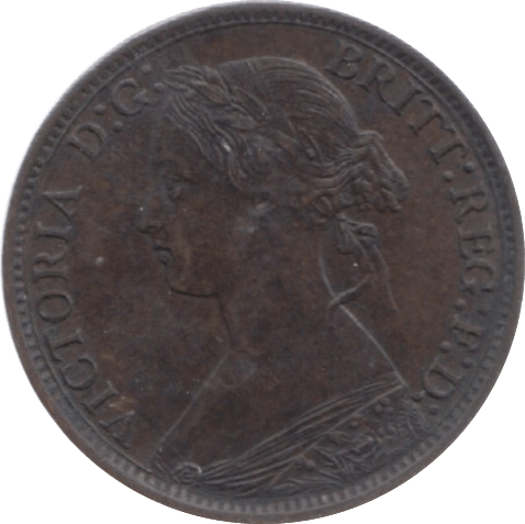 1868 FARTHING ( AUNC ) 23 - Farthing - Cambridgeshire Coins