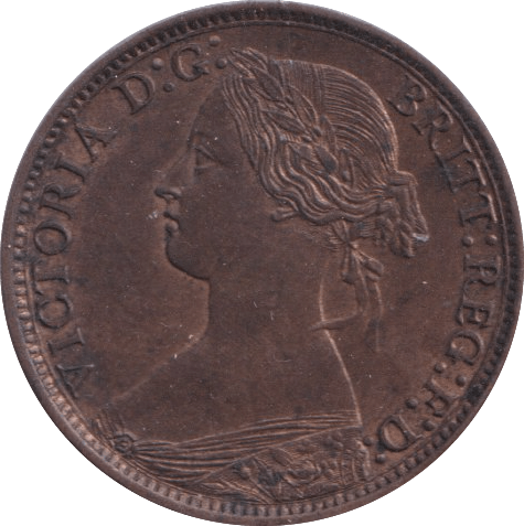 1868 FARTHING ( AUNC ) - Farthing - Cambridgeshire Coins