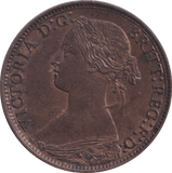 1868 FARTHING ( AUNC ) - Farthing - Cambridgeshire Coins