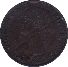 1868 FARTHING ( EF ) B - Farthing - Cambridgeshire Coins