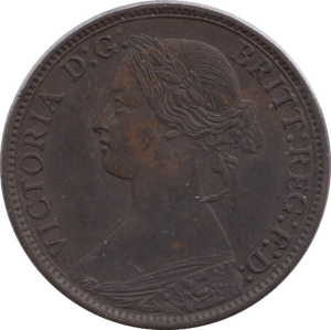 1868 FARTHING ( EF ) - Farthing - Cambridgeshire Coins