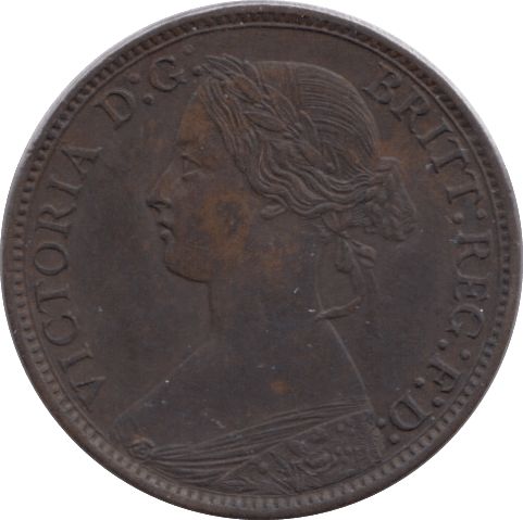 1868 FARTHING ( EF ) - Farthing - Cambridgeshire Coins