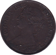 1868 FARTHING ( EF ) - Farthing - Cambridgeshire Coins