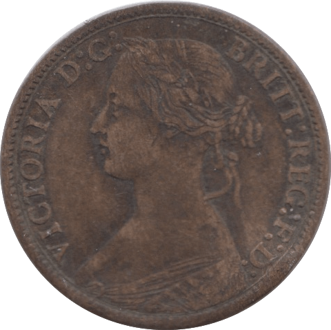 1868 FARTHING ( FINE ) - Farthing - Cambridgeshire Coins