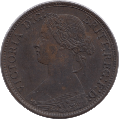 1868 FARTHING ( GVF ) - Farthing - Cambridgeshire Coins