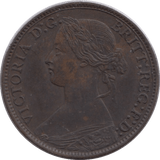 1868 FARTHING ( GVF ) - Farthing - Cambridgeshire Coins