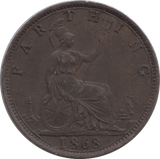 1868 FARTHING ( GVF ) - Farthing - Cambridgeshire Coins